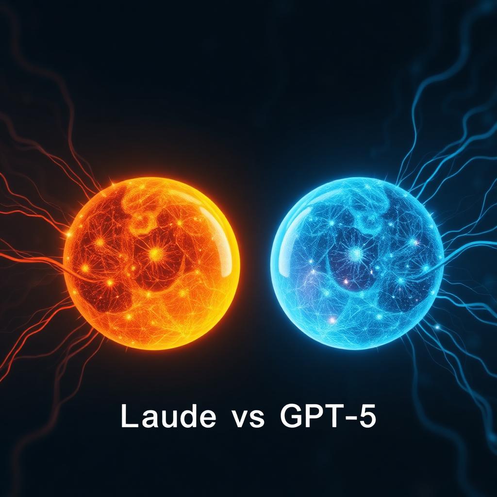 Close up comparison of terminal windows showing Claude and GPT outputs side by side.